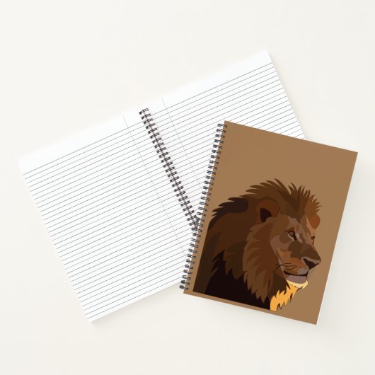 Lion Animal Wildlife Lion Notitieboek (Binnen)