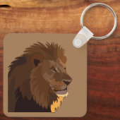 Lion Animal Wildlife Lion Sleutelhanger (Achterkant)