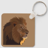 Lion Animal Wildlife Lion Sleutelhanger (Achterkant)