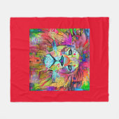 LION ART BLANKET FLEECE DEKEN (Voorkant (Horizontaal))