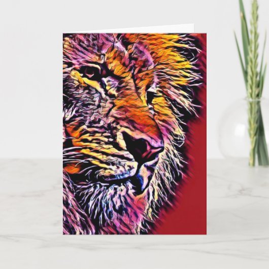 Lion Art Card Kaart (Voorkant)
