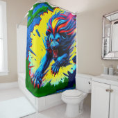 Lion Art Douchegordijn (In situ)