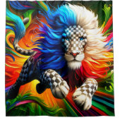 Lion Art Douchegordijn (Voorkant)