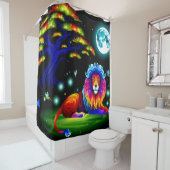 Lion Art Douchegordijn (In situ)