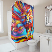 Lion Art Douchegordijn (In situ)