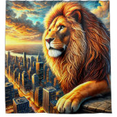 Lion Art Douchegordijn (Voorkant)