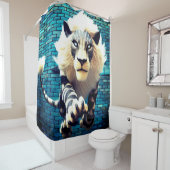 Lion Art Douchegordijn (In situ)