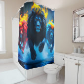 Lion Art Douchegordijn (In situ)