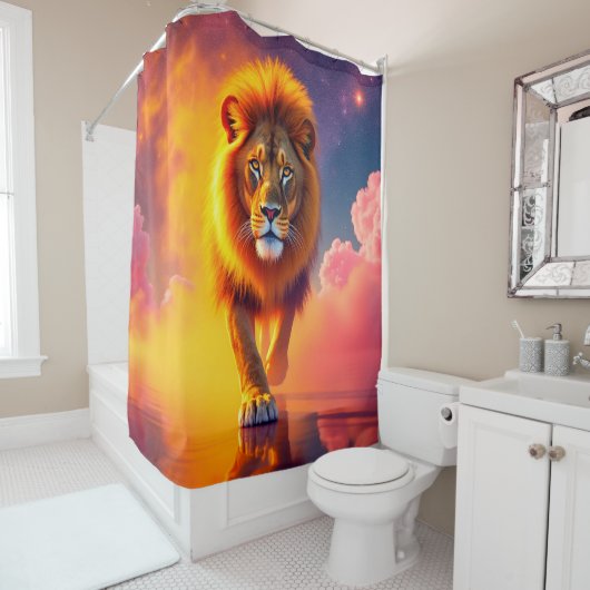 Lion Art Douchegordijn (In situ)
