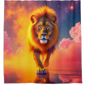 Lion Art Douchegordijn (Voorkant)