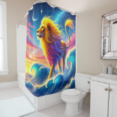 Lion Art Douchegordijn (In situ)