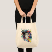 Lion Art Drawing Canvas tas (Voorkant (product))
