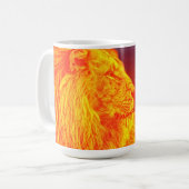Lion Art Faith Courage Schrift Mok Cup (Voorkant links)
