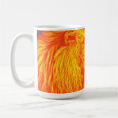 Lion Art Faith Courage Schrift Mok Cup (Links)