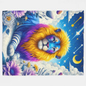 Lion Art Fleece Deken (Voorkant (Horizontaal))