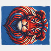 Lion Art Fleece Deken (Voorkant (Horizontaal))