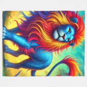 Lion Art Fleece Deken (Voorkant (Horizontaal))