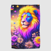 Lion Art Golfhanddoek (Voorkant)