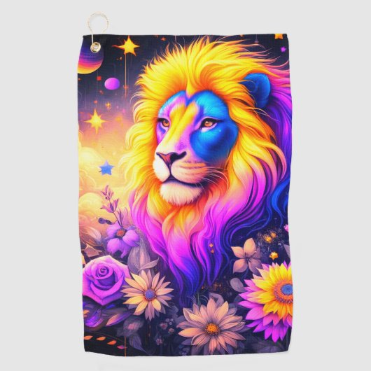 Lion Art Golfhanddoek (Voorkant)