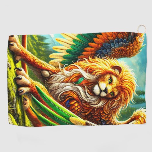 Lion Art Golfhanddoek (Horizontaal)