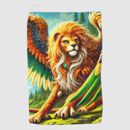 Lion Art Golfhanddoek