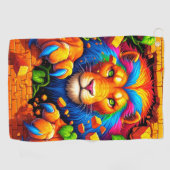 Lion Art Golfhanddoek (Horizontaal)