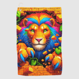 Lion Art Golfhanddoek