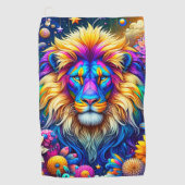 Lion Art Golfhanddoek (Voorkant)