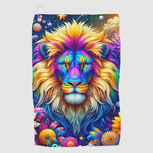 Lion Art Golfhanddoek (Voorkant)