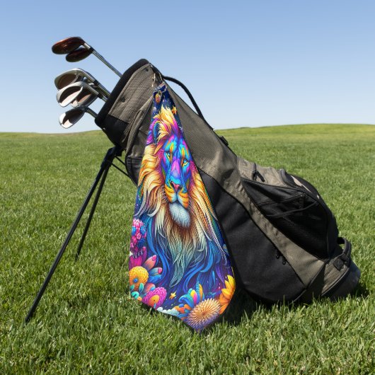 Lion Art Golfhanddoek (Groen)