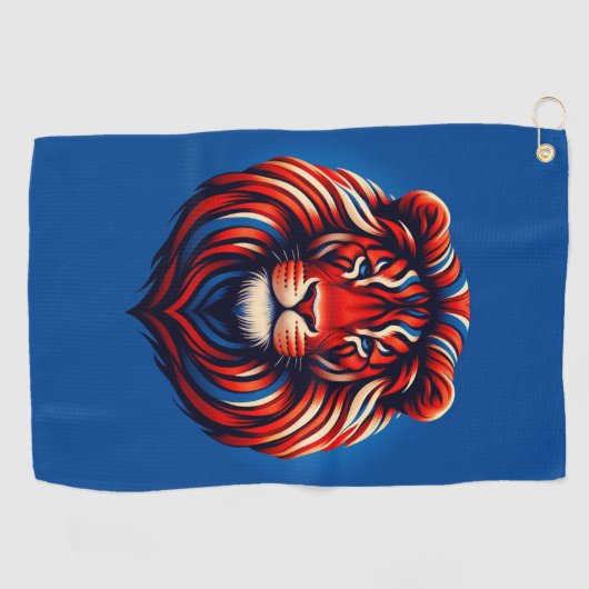 Lion Art Golfhanddoek (Horizontaal)