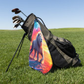 Lion Art Golfhanddoek (Groen)