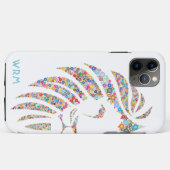 Lion Art Monogram kleurrijk Case-Mate iPhone Case (Achterkant (horizontaal))