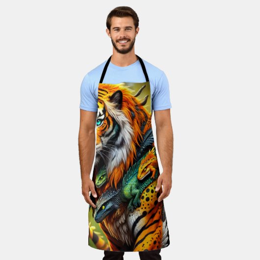 Lion Art Schort (Gedragen)