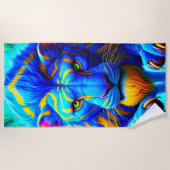 Lion Art Strandlaken (Voorkant)