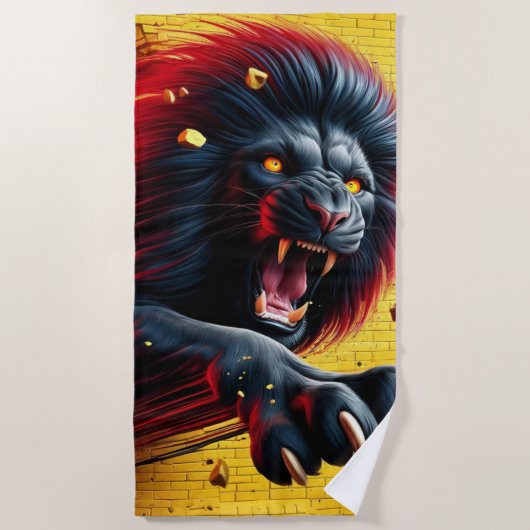 Lion Art Strandlaken (Voorkant)