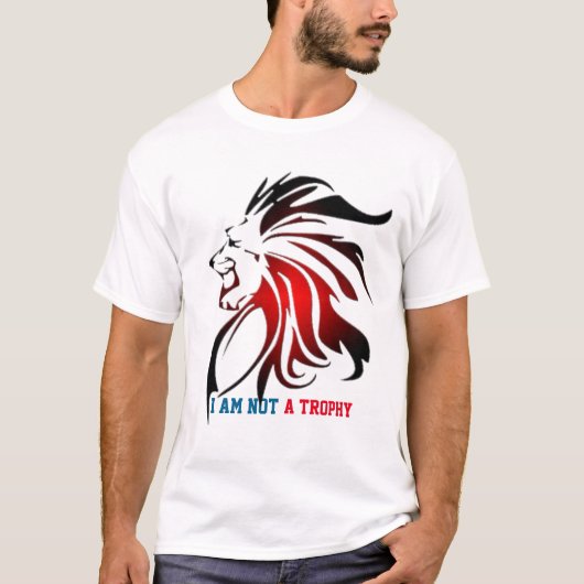 Lion Art T-shirt ontwerp, Wildlife Lion Art (Voorkant)