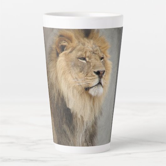 Lion Art Two-Tone Coffee-Mok Latte Mok (Voorkant)