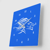 Lion Art Vierkante Klok (Hoek)