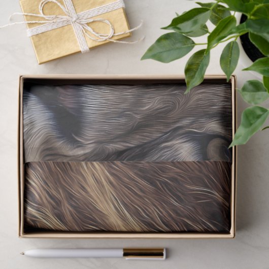 Lion Artistic Beauful Waterverf-ontkoppeling Tissuepapier (Geschenk)