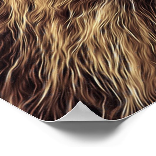 Lion Artistic Beauful Waterverf Poster (Hoek)