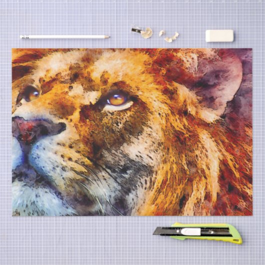 Lion Artistic Waterverf Decoupage Tissue Paper Tissuepapier (Craft)