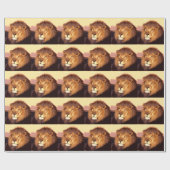 Lion Artwork Cadeaupapier (Vlak)