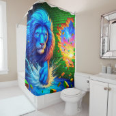 Lion Artwork Douchegordijn (In situ)