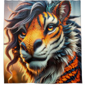 Lion Artwork Douchegordijn (Voorkant)