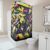 Lion Artwork Douchegordijn (In situ)