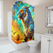 Lion Artwork Douchegordijn (In situ)