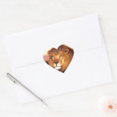 Lion Artwork Hart Sticker (Envelop)