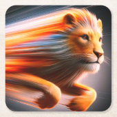 Lion Artwork Kartonnen Onderzetters (Voorkant)