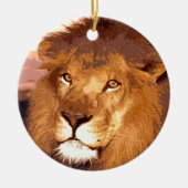 Lion Artwork Keramisch Ornament (Voorkant)